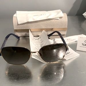New Jimmy Choo Blue sparkle sunglasses